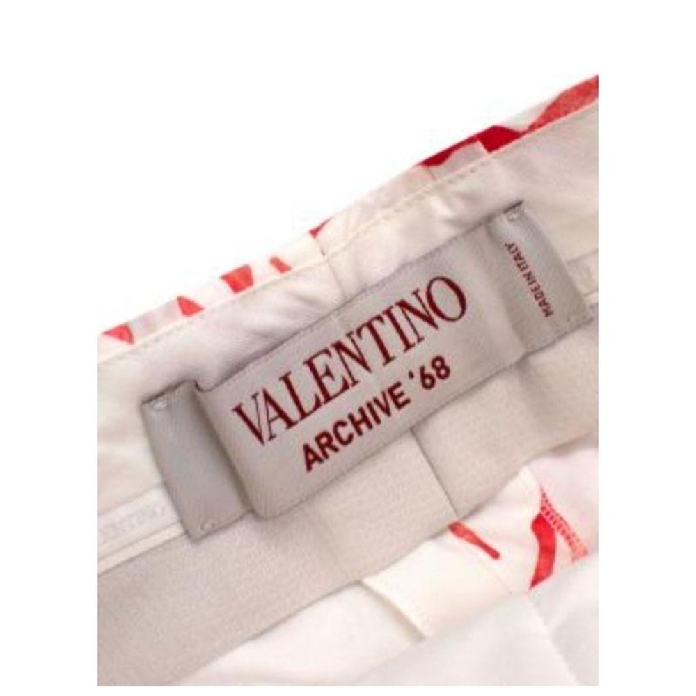 VALENTINO Archive '68 Print White Shorts with Red Coral Motif rare NTW vintage - Picture 9 of 12